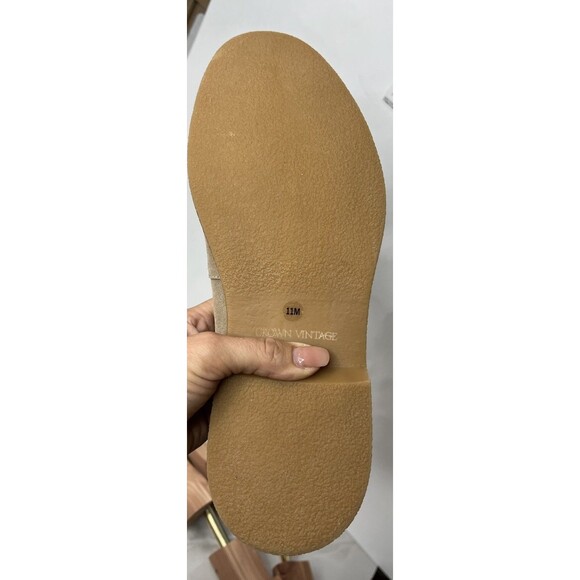 New Crown Vintage Jaydee Penny Lofers Slip On Men Shoes Leather Suede Sz 11 M main image 5